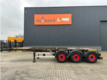 شاحنات الحاويات / جسم علوي قابل للتغيير نصف مقطورة Burg 20FT ADR (EX/II, EX/III, FL, AT) Chassis, Empty weight : 3.690kg, SAF INTRADISC, 2x Liftaxle, NL-chassis, APK/ADR: 04-2025: صور 2