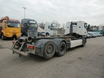 شاحنة ذات الخطاف Scania R400 6x2 Abroller Retarder, Euro5, Lenkachse Liftachse, Knick: صور 4