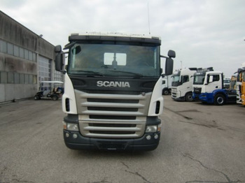 شاحنة ذات الخطاف Scania R400 6x2 Abroller Retarder, Euro5, Lenkachse Liftachse, Knick: صور 2