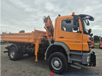 قلابات, شاحنة كرين Mercedes-Benz 1829 4x4 Kran Winter Schneeschild Salzstreuer: صور 4