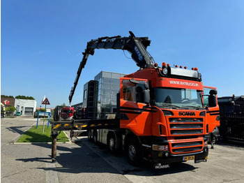 شاحنة كرين Scania R560 V8 8X2 + EFFER CRANE 1550 6S + FLYJIP 6XHYD: صور 3