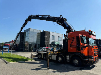 شاحنة كرين Scania R560 V8 8X2 + EFFER CRANE 1550 6S + FLYJIP 6XHYD: صور 4