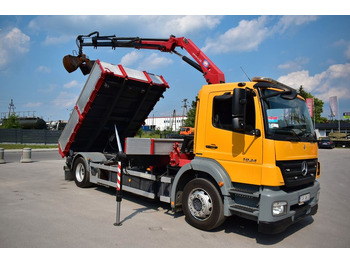 شاحنة كرين, قلابات Mercedes-Benz AXOR 1824 4x2 HMF 975 Euro 5 Rotator Kipper KRAN: صور 2