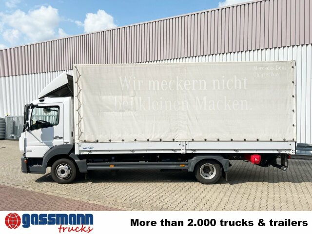 شاحنات مسطحة Mercedes-Benz Atego 818 L 4x2 mit Sörensen LBW: صور 15