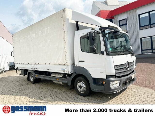 شاحنات مسطحة Mercedes-Benz Atego 818 L 4x2 mit Sörensen LBW: صور 9