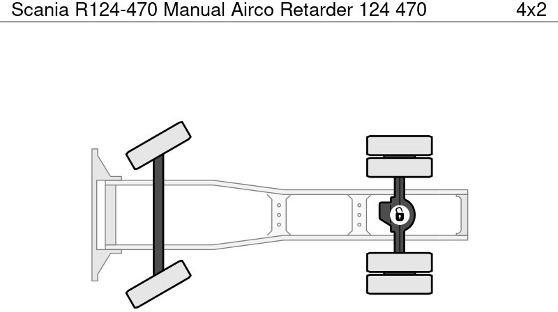 شاحنة جرار Scania R124-470 Manual Airco Retarder 124 470: صور 13