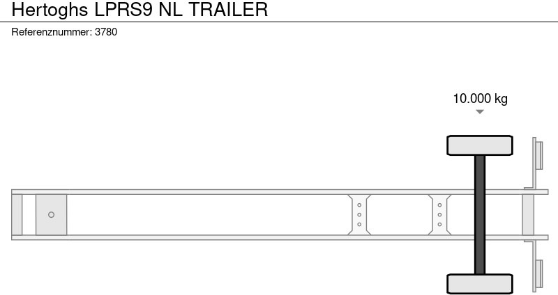 بصندوق مغلق نصف مقطورة Hertoghs LPRS9 NL TRAILER: صور 19