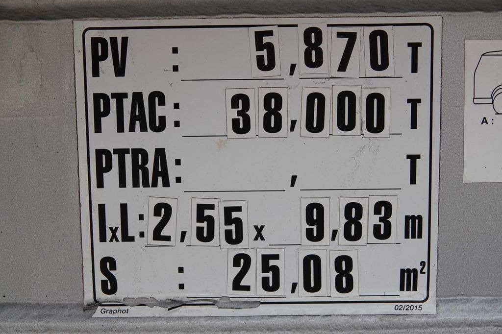 الخيمة نصف مقطورة Stas WYWROTKA 40m3 / WAGA: 5800 KG / OŚ PODNOSZONA /: صور 19