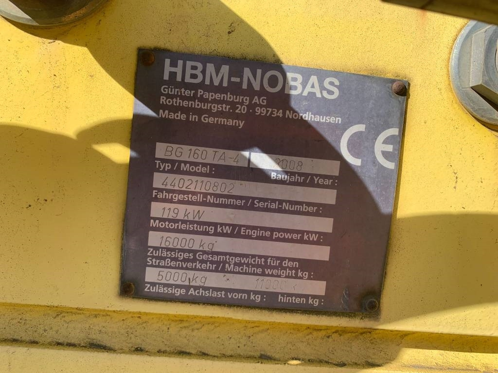 آلة تسوية الأرض HBM Nobas BG160TA FOR PARTS: صور 13