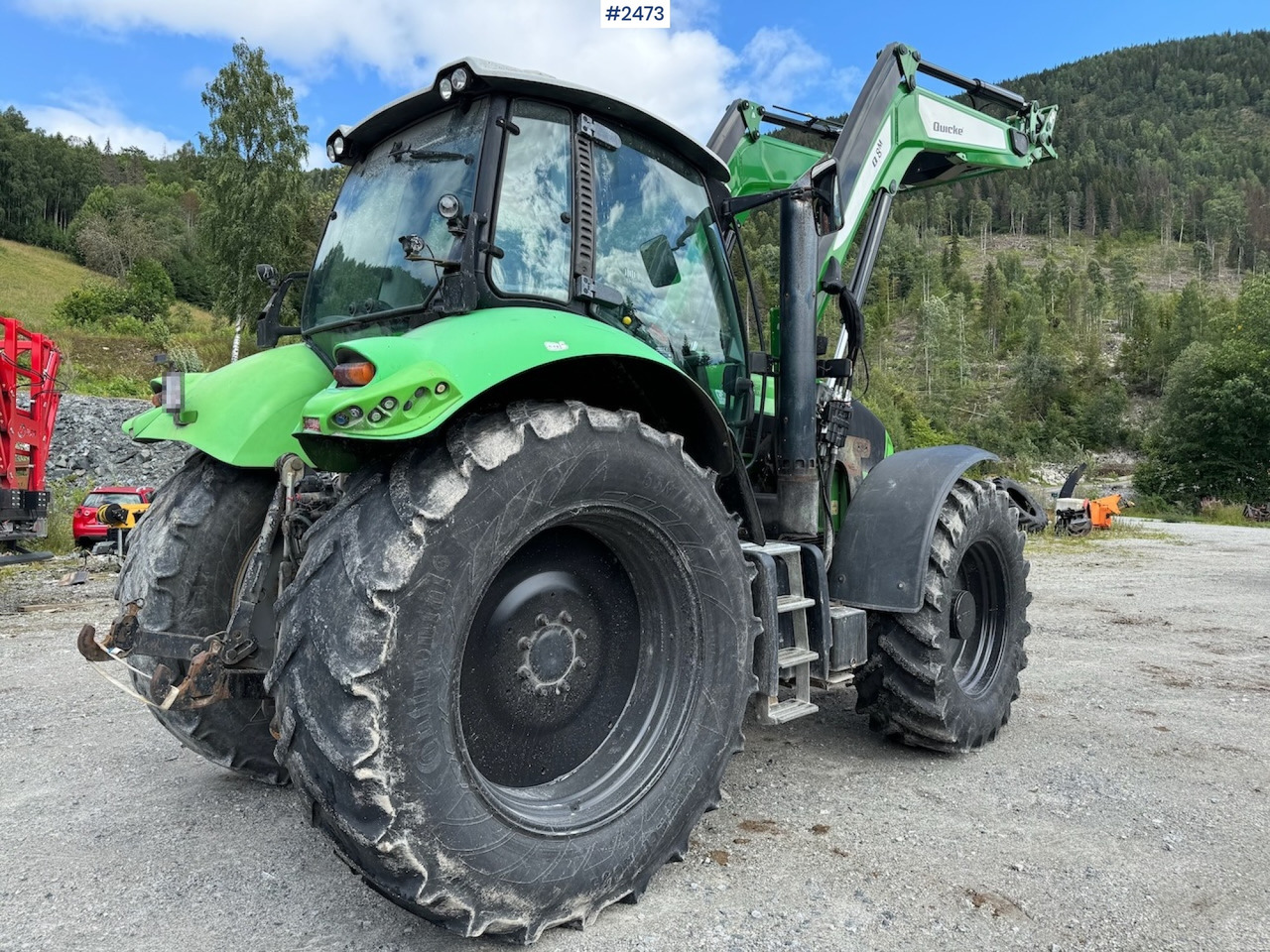 جرار 2010 Deutz-Fahr Agrotron TTV 630 w/ Quicke Q8m front loader, front hydraulics and PTO: صور 9