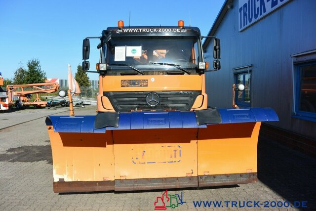 قلابات, شاحنة كرين Mercedes-Benz 1829 4x4 Kran Winter Schneeschild Salzstreuer: صور 12