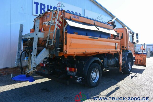 قلابات, شاحنة كرين Mercedes-Benz 1829 4x4 Kran Winter Schneeschild Salzstreuer: صور 6