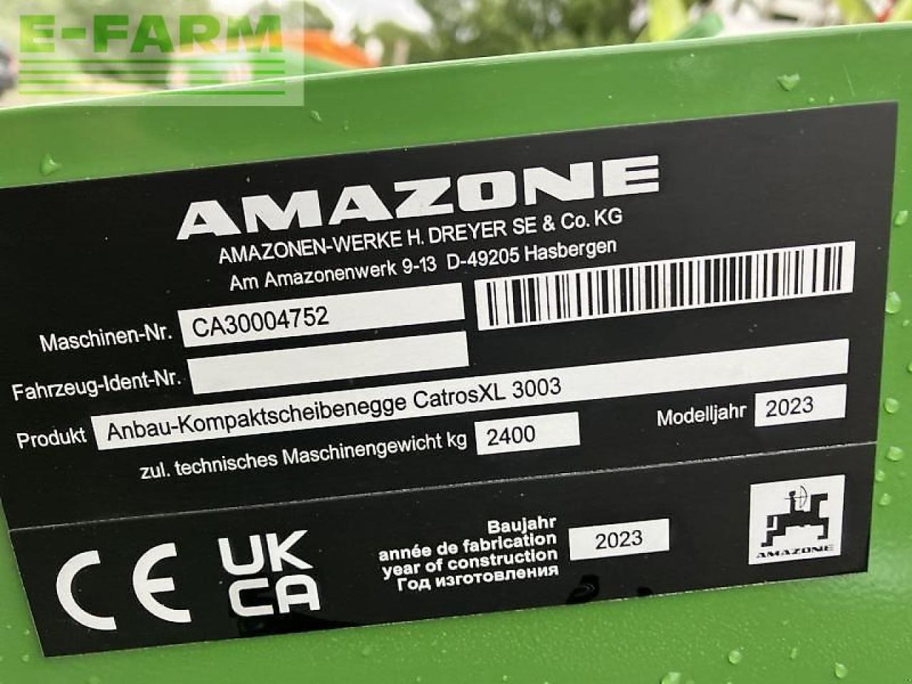 قرص مسلفة Amazone scheibenegge catros xl 3003: صور 10