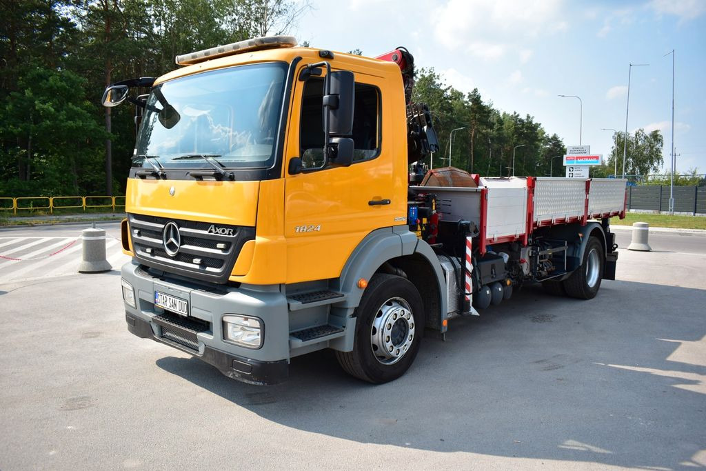 شاحنة كرين, قلابات Mercedes-Benz AXOR 1824 4x2 HMF 975 Euro 5 Rotator Kipper KRAN: صور 6