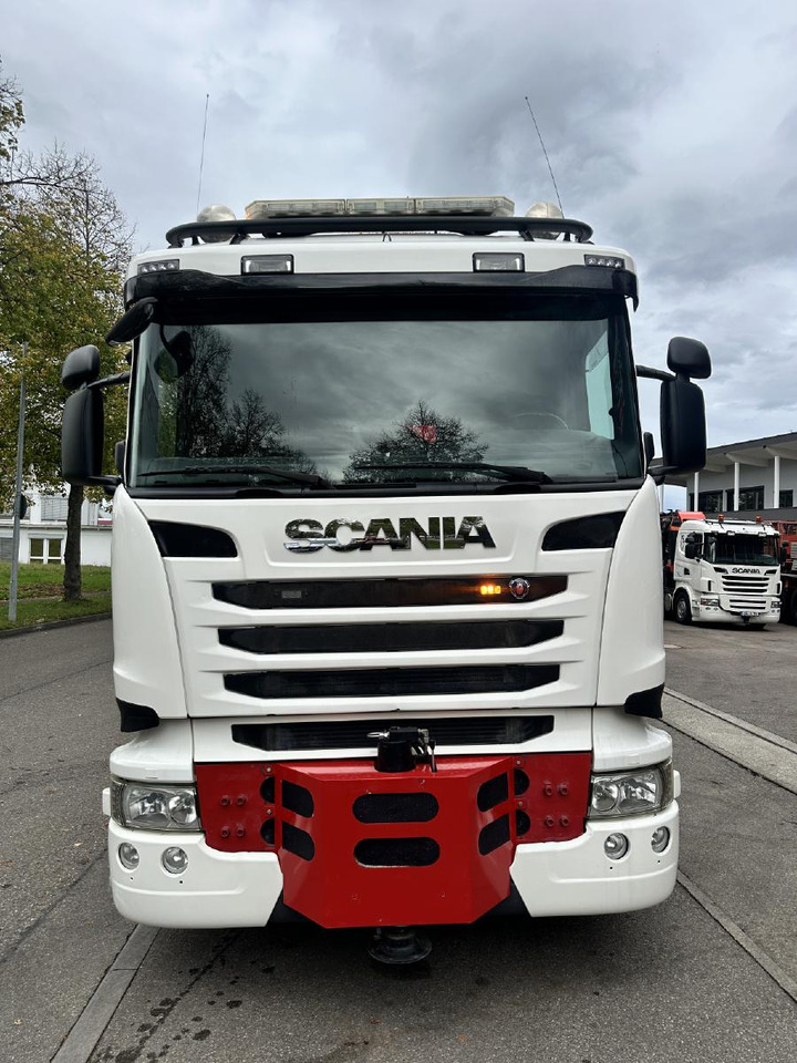 شاحنات مسطحة, شاحنة كرين Scania R 480 LB 8x2 | Palfinger PK 78.002-SH E | 100 t Schwerlast-Transportraupe | Abrollkipper: صور 7